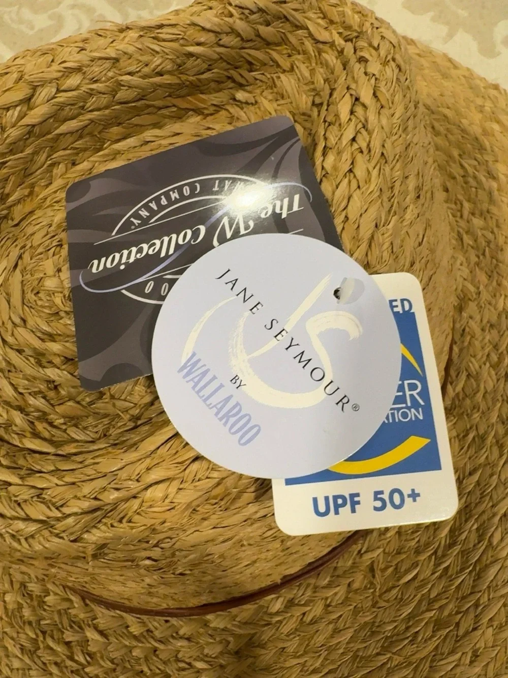 Wallaroo Jane Seymour Quinn Raffia Hat UPF 50+ NWT Western Sun Hat